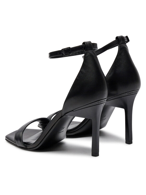 Calvin Klein Calvin Klein Sandali Heel Sandal 90 Lth HW0HW01944 Nero