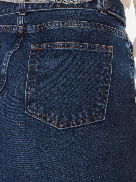 TWINSET TWINSET Fustă de blugi 241TP2661 Bleumarin Regular Fit