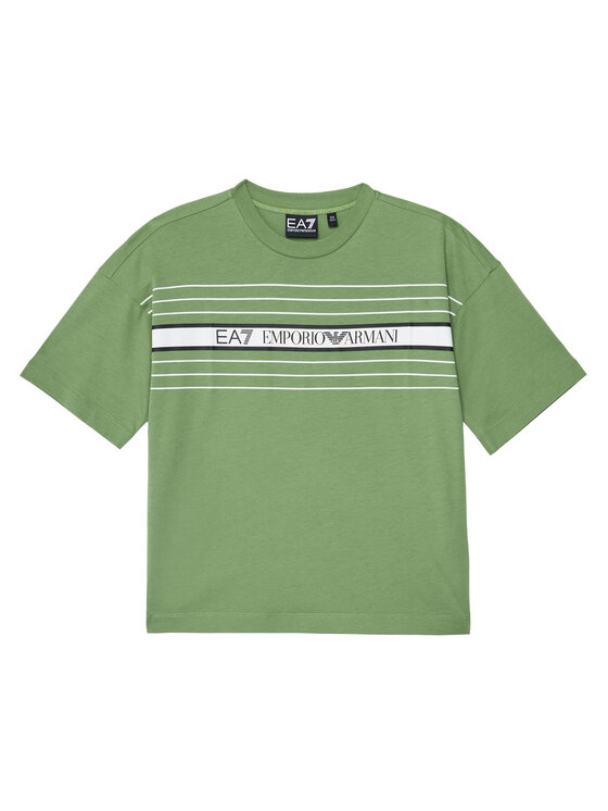 EA7 Emporio Armani EA7 Emporio Armani T-krekls 7B000069 AF10378 U7203 Zaļš Relaxed Fit