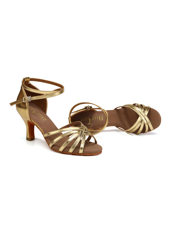 Burtan Dance Shoes Burtan Dance Shoes Sandały HAVANA Złoty