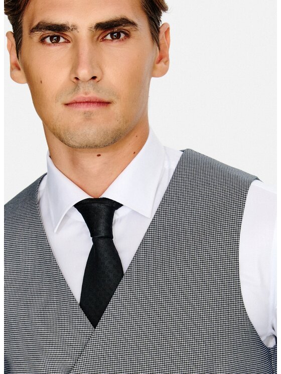 Pako Lorente Pako Lorente Kamizelka garniturowa P26SF-8X-004 Szary Slim Fit