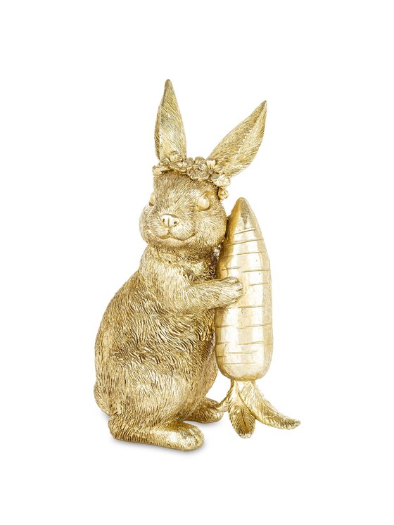 MIAhome MIAhome Figurka króliczka z marchewką KAROTO Złoty