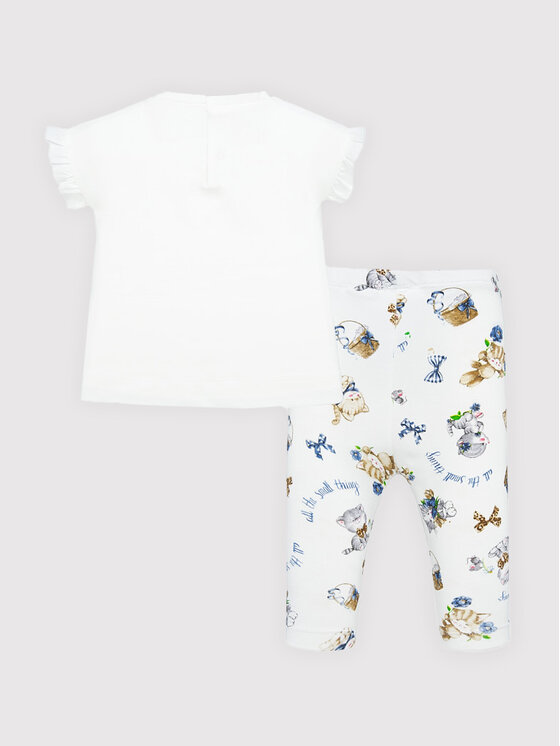 Completo T-shirt e leggings 1705 Bianco Regular