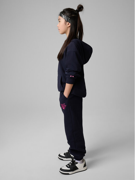4F 4F Spodnie dresowe BOW MOTION Granatowy Loose Fit