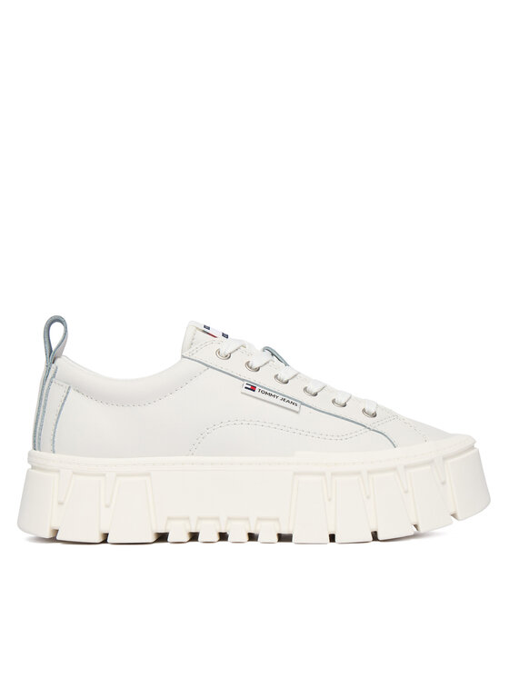 Tommy Jeans Tommy Jeans Sportcipők Tjw Vulc Flatform Leather EN0EN03008 Fehér