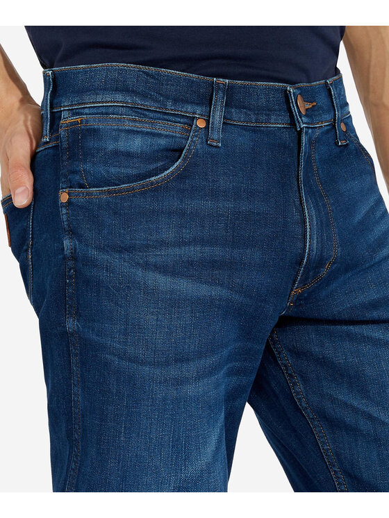 Wrangler Wrangler Jeansy Greensboro Granatowy Straight Leg