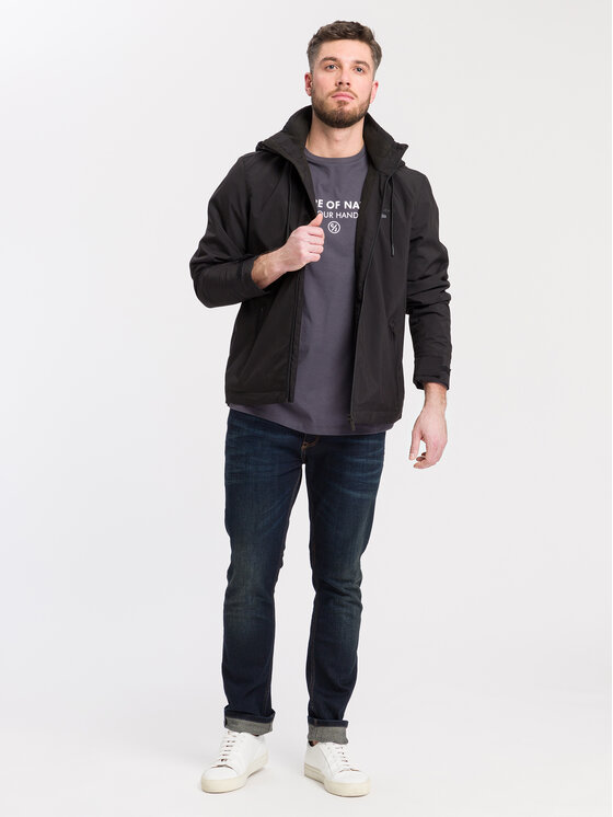 Cross Jeans Cross Jeans Kurtka przejściowa 40257-020 Czarny Regular Fit