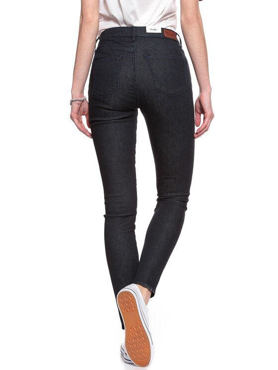 Wrangler Wrangler Pantaloni di tessuto HIGH RISE SKINNY Blu Skinny Fit