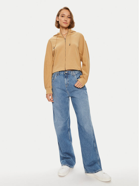 Calvin Klein Calvin Klein Pluus Nano Logo K20K207210 Beež Relaxed Fit