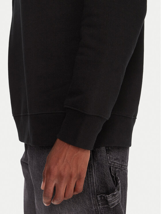 DC DC Felpa Varsity EDYFT03547 Nero Regular Fit