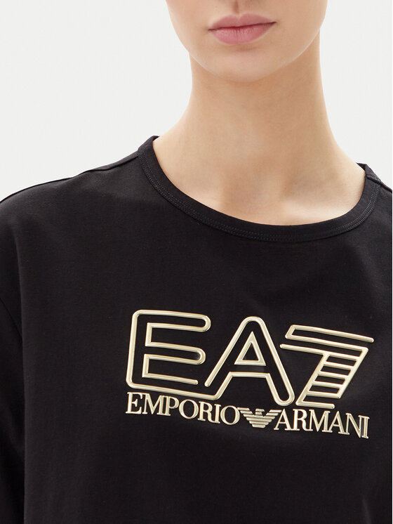 EA7 Emporio Armani EA7 Emporio Armani Тишърт 7W000098 AF12503 MC004 Черен Loose Fit