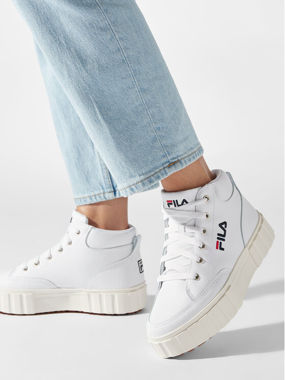 Fila Fila Tenisice Sandblast Mid Wmn FFW0187.10004 Bijela