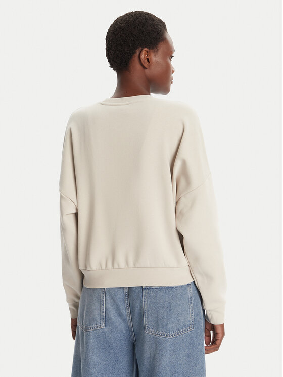 adidas adidas Bluză Essentials Small Logo Feelcozy JI6069 Bej Loose Fit