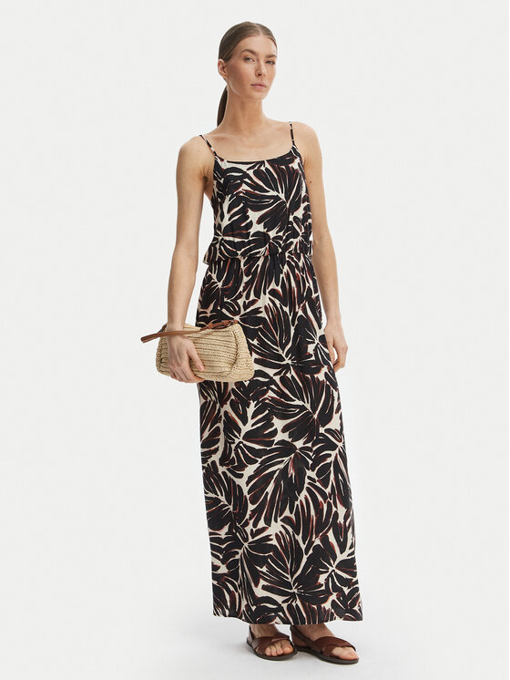 ONLY ONLY Sommerkleid Nova 15222217 Schwarz Regular Fit