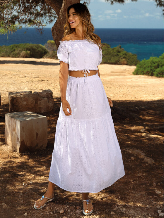 Feba Feba Gonna da spiaggia F228 Bianco