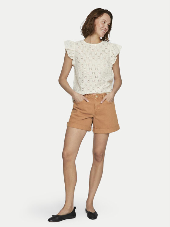 Vila Vila Bluse Sumia 14097198 Weiß Regular Fit