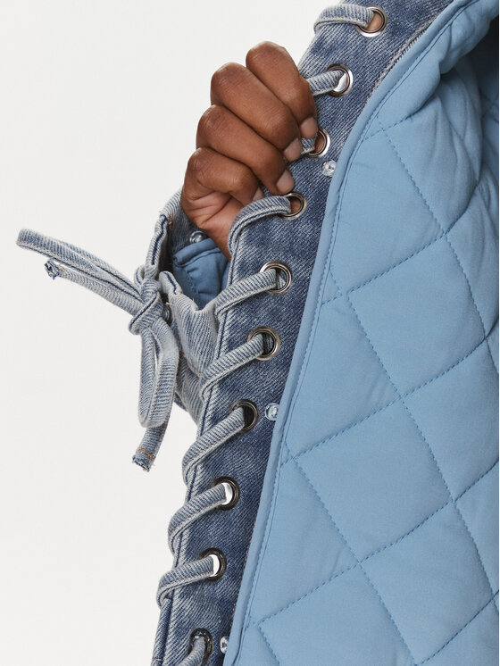 ROTATE ROTATE Jeansová bunda Denim Oversized 1120081468 Modrá Oversize