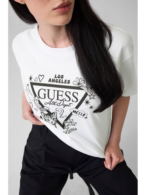 Guess Guess T-Shirt 182753 Biały Classic Fit