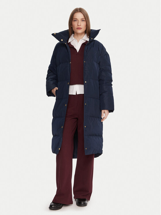 Tommy Hilfiger Tommy Hilfiger Zimski kaput WW0WW47279 Tamnoplava Relaxed Fit