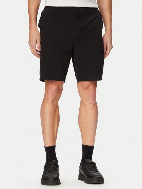 BOSS BOSS Шорти з тканини H-Kane1 50555235 Чорний Modern Fit