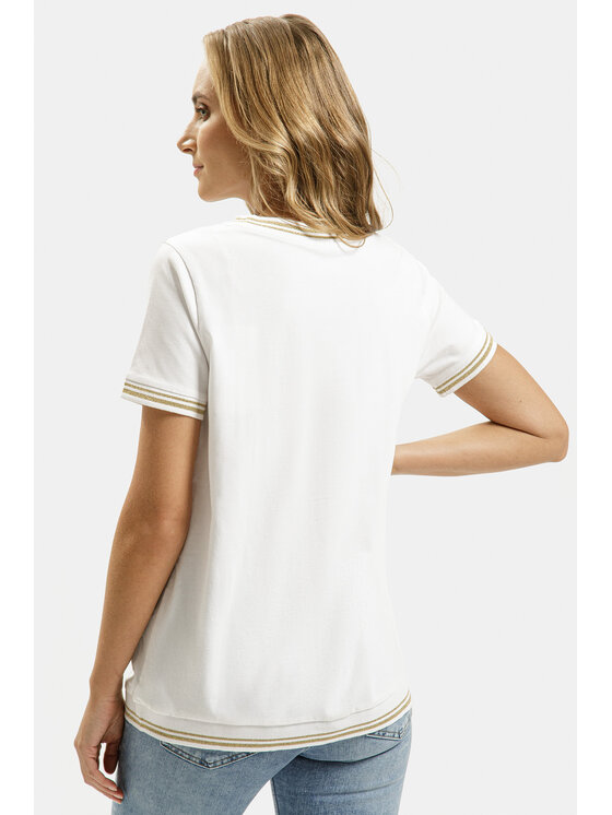 Cross Jeans Cross Jeans T-Shirt 56172-008 Biały