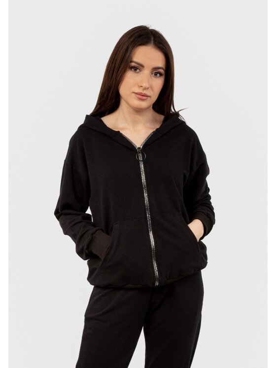 DKaren Sport DKaren Sport Bluza DK-K-B4 Czarny Classic Fit