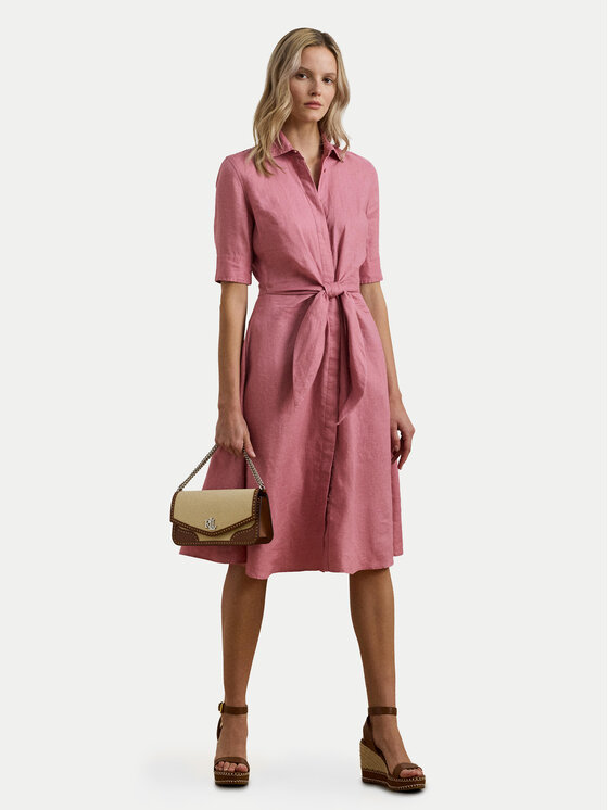LAUREN RALPH LAUREN LAUREN RALPH LAUREN Rochie tip cămașă 200905667017 Roz Regular Fit