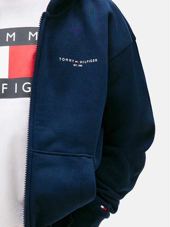 Tommy Hilfiger Tommy Hilfiger Mikina Mini Corp KS0KS00726 Tmavomodrá Regular Fit
