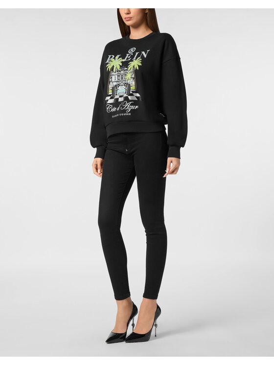 PHILIPP PLEIN PHILIPP PLEIN Bluza 24893 Czarny Regular Fit