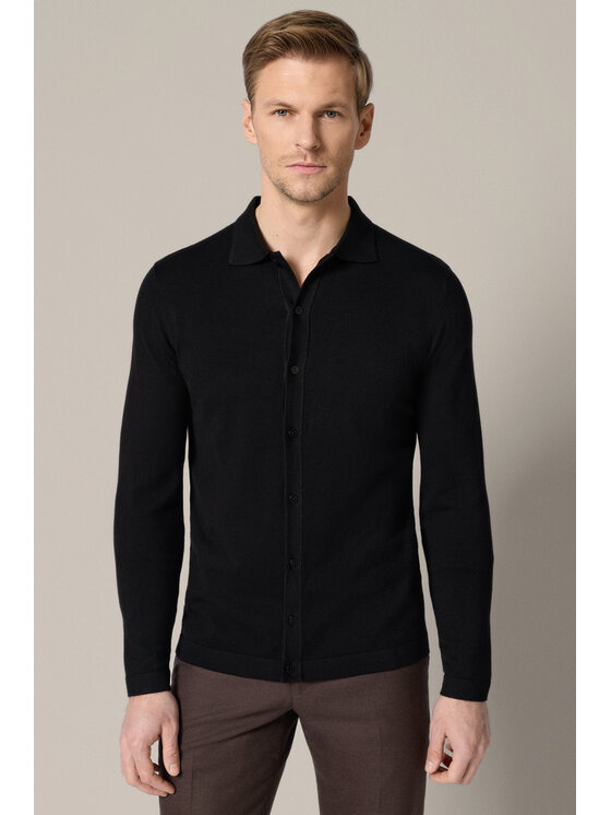 Lancerto Lancerto Polo Patrizio SW073126000002 Czarny Regular Fit