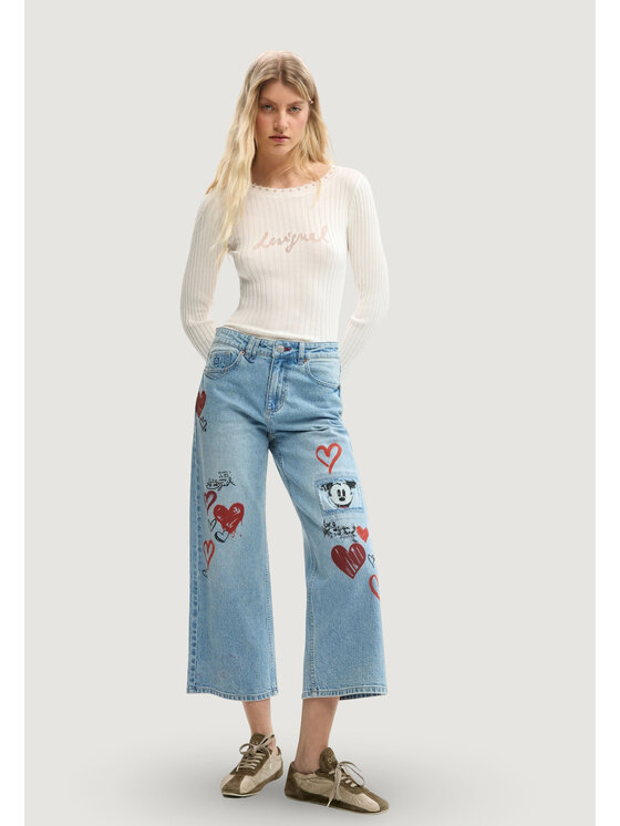 Desigual Desigual Jeans Herry 26SWDD16 Blu Straight Fit