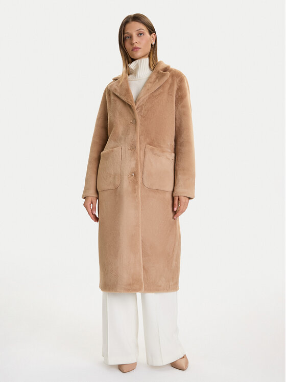 Rinascimento Rinascimento Демісезонний плащ CFC0122205003 Бежевий Regular Fit