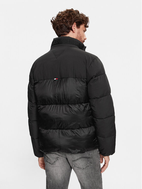 Tommy Hilfiger Tommy Hilfiger Зимно яке Tech Stand Collar MW0MW27586 Черен Regular Fit