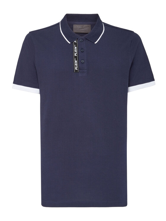 PHILIPP PLEIN PHILIPP PLEIN Polokošile 7481 Tmavomodrá Slim Fit