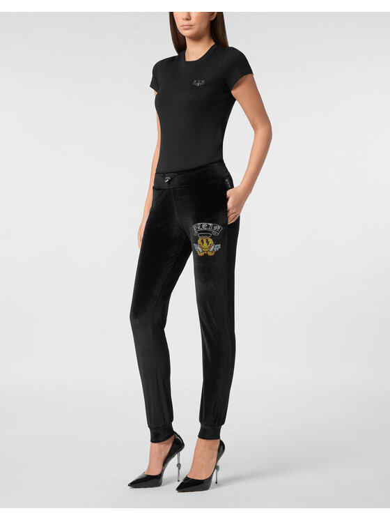 PHILIPP PLEIN PHILIPP PLEIN Spodnie dresowe 24357 Czarny Jogger Fit