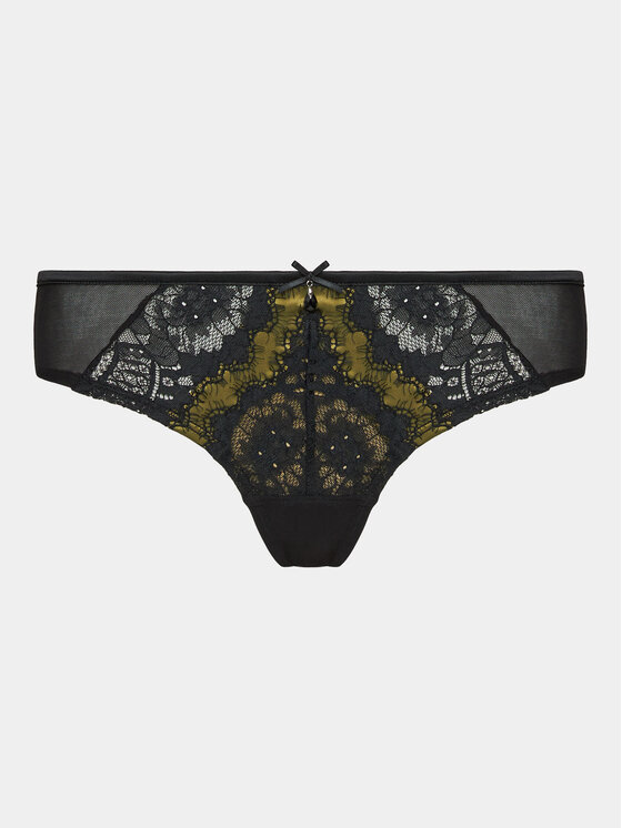 Hunkemöller Hunkemöller Дамски бикини тип бразилиана Mirabella Brazilian R 203540 Черен