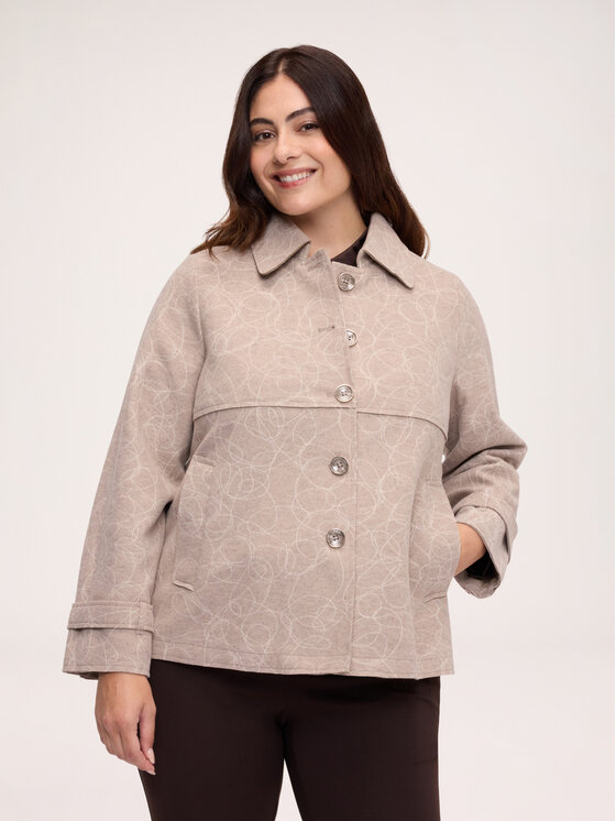 Fiorella Rubino Fiorella Rubino Cappotto invernale 8034T000382N002 Crema Regular Fit