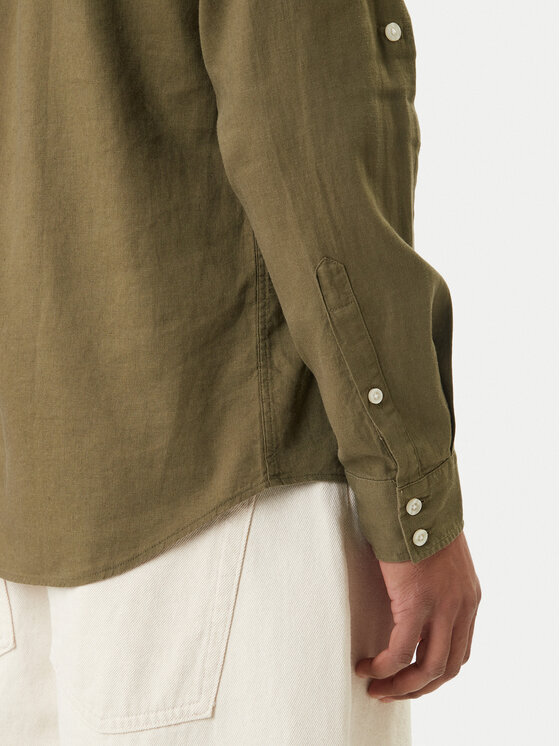 Guess Guess Cămașă F6GH06 WG3L0 Verde Regular Fit