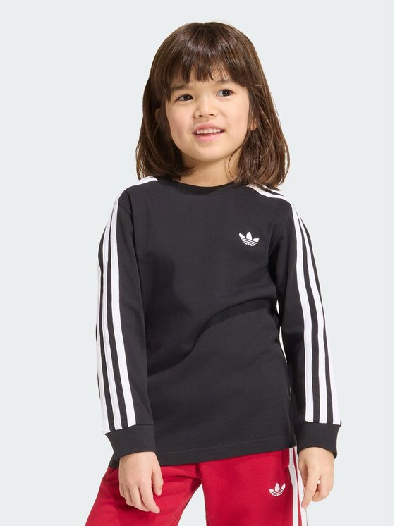 adidas adidas Блуза 3 Stripes KQ8877 Черен Loose Fit