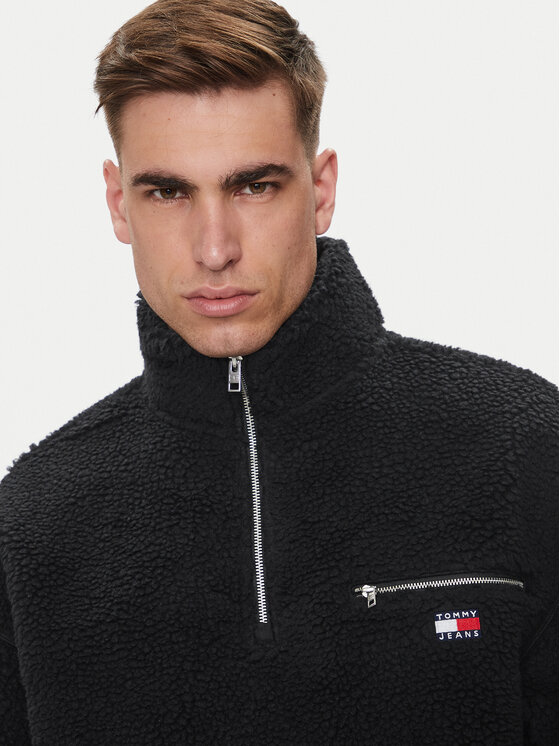 Tommy Jeans Tommy Jeans Giacca anorak Teddy DM0DM19242 Nero Relaxed Fit