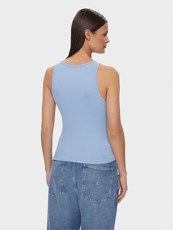 Tommy Jeans Tommy Jeans Τοπ Essential DW0DW17382 Μπλε Slim Fit