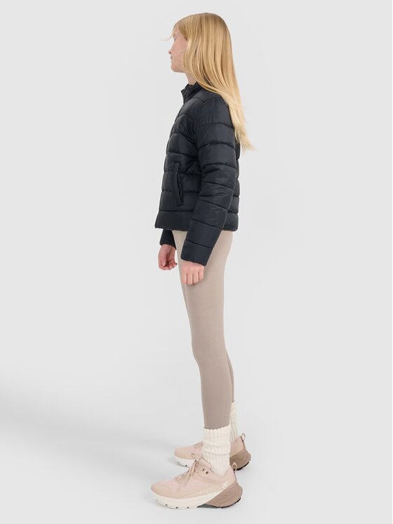 4F 4F Kurtka puchowa 4FJWSS25TDJAF515-20S Czarny Regular Fit