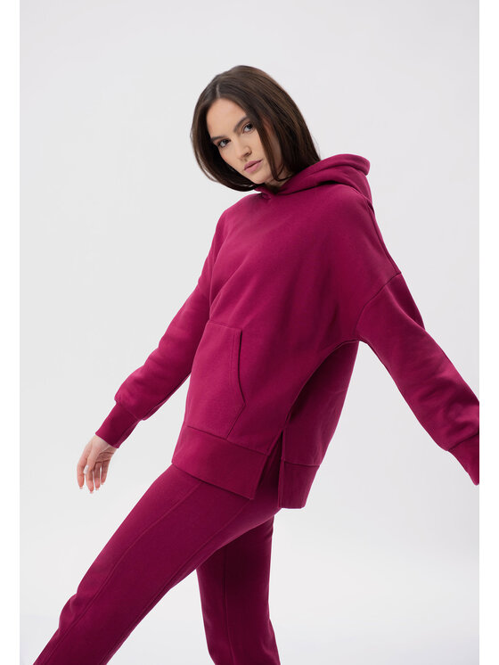Volcano Volcano Bluza B-LOVE Czerwony Comfort Fit