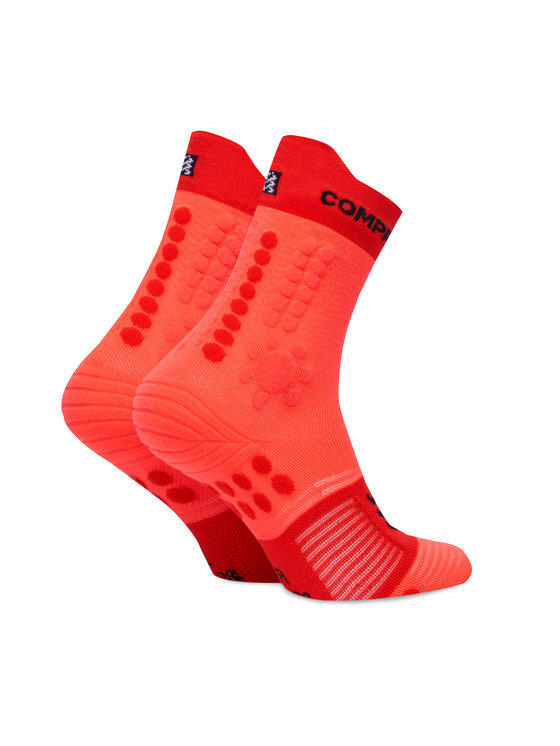 Compressport Ponožky Vysoké Unisex Pro Racing Socks v4.0 Trail XU00048B Červená