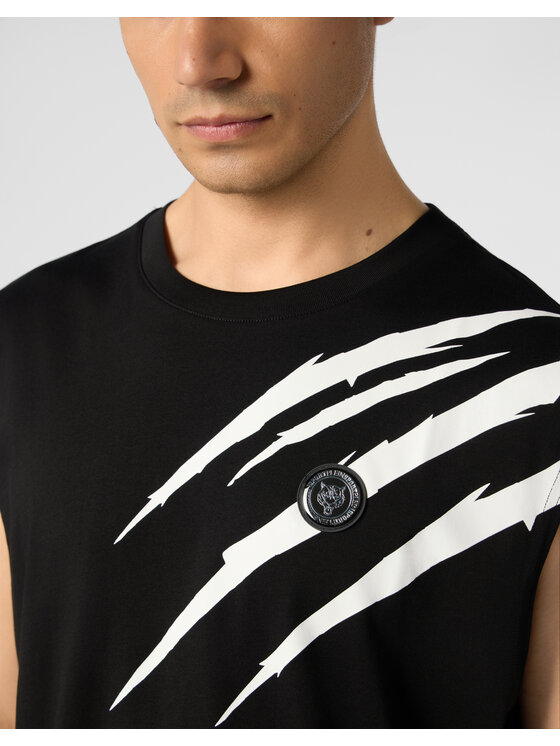 Plein Sport Plein Sport Tank top 28357 Czarny Regular Fit
