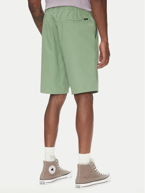 Billabong Billabong Bavlnené šortky Larry Twill EBYWS00114 Zelená Regular Fit