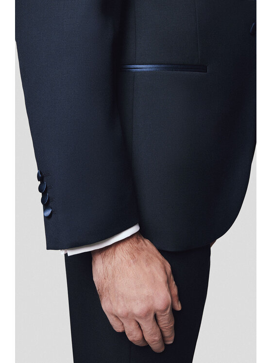 Lancerto Lancerto Garnitur Arlington GA001124000008 Granatowy Slim Fit