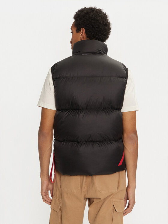 AFTER LABEL AFTER LABEL Αμάνικο Μπουφάν Anapa A00001 Μαύρο Regular Fit