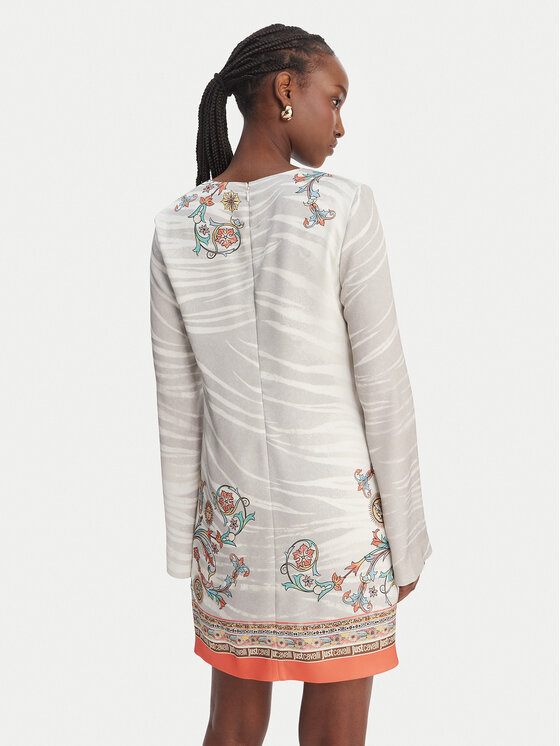 Just Cavalli Just Cavalli Rochie de zi 80PAO948 NS846 Gri Regular Fit