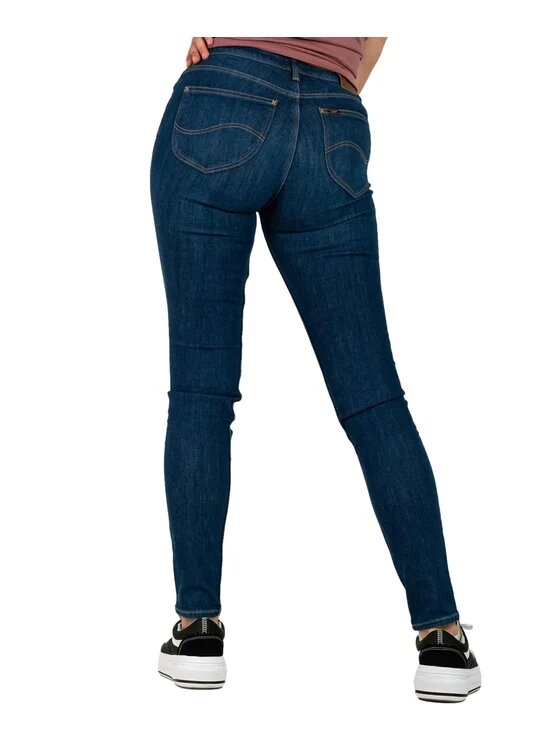 Lee Lee Jeansy SCARLETT HIGH Niebieski Slim Fit
